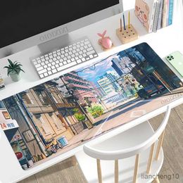 Mouse Pads Wrist Anime Street Mouse Pad Gaming XL Computer Home New Mousepad XXL Mouse Mat Non-Slip Natural Rubber Computer Table Mat Pad R230710