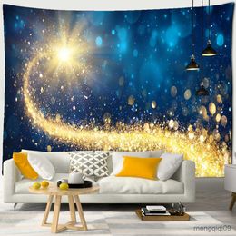 Tapestries Fireworks Starry Sky Tapestry Wall Hanging Gift Colourful Witchcraft Christmas Atmosphere Home Decor R230710