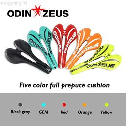 Bike Saddles ODINZEUS Mountain/Road Comfortable Bicycle Saddle PU+Nylon 7*7 Men/Girls Comfortable MTB Bike Carbon Fibe+Leather Front Seat 7*9 HKD230710