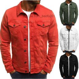 Men's Jackets Mens Jackets Vintage Solid Colour Denim Cowboy Shirts Male Female Winter Thin Jacket Casual Coat B500607 Z230710