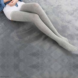 Women Socks Over The Knee Lengthened 80cm High Tube Cotton Thigh Autumn Winter Women's Clothes Uniform Stockings