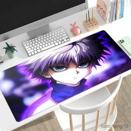 Mouse Pads Wrist Hunter Hunter Anime Mouse Pad Gamer XL New Home Mousepad XXL Desk Non-Slip Office Soft Natural Rubber Computer Table Mat R230710