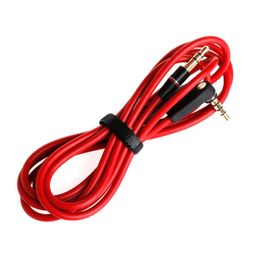 Replacement Red Cables for Studio Heaphones with Control Talk and MIC Extension Audio AUX Male to Male