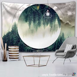 Tapestries Forest Wall Tapestry Home Decorations Wall Hanging Forest Starry Night Tapestries For Living Room Bedroom R230710