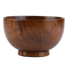 Bowls Container Natural Wooden Handmade Bowl Storage For Kitchen Holding The Rice