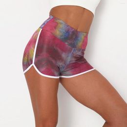 Active Shorts Women Seamless Gym Tie Dyeing Fitness Sports Short Scrunch BuYoga Workout Legging Wear