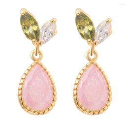 Stud Earrings Love & Annie Water Drop Elegant Jewelry Cute For Women Engagement Small Earring Gift