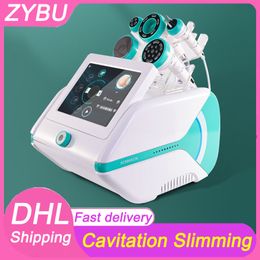 Professional ultrasonic cavitation fat slimming machine lipo Vacuum weight cellulite loss radio frequency skin tightening beauty equipment 5 heads Face Lifting
