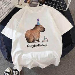 Men's T-Shirts Capybaras tshirt men Japanese anime streetwear t shirt male anime harajuku Japanese clothing 230710