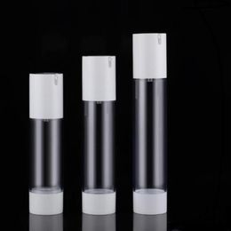 Empty Clear Airless Pump Bottles Dispenser Vacuum Travel Bottles Refillable Container for Lotion Shampoo Liquid Soap SN1558 Jdiue