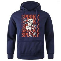 Men's Hoodies Skull Dance Like Spooky Printing Hoody Men Comfortable Fleece Tracksuit Classic Aesthetic Fashion Novelty Sports Hooded