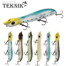 Baits Lures TEKNIK 125MM 17.5G Snake Head Fishing Lure Floating Sea Bass Wobbler Pike Bait Topwater Popper With VMC Hooks Patchinco 125 HKD230710