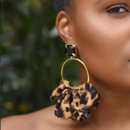 Stud Fashion Sexy Big Leopard Dop Earrings for Women Trendy Pretty Plant Flowers Alloy Metal Dangle Bohemia Earring Jewellery 230710