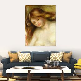 Bust of A Young Nude Pierre Auguste Renoir Painting Landscapes Canvas Art Hand Painted Oil Artwork Modern Home Decor