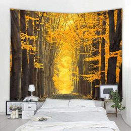 Tapestries Large tapestry natural landscape forest wall hanging aesthetics room decoration bedroom living