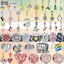 For pandora charms jewelry 925 charm beads accessories Bracelet Fashion Air Balloon Rabbit Cactus Fishtail Shoes