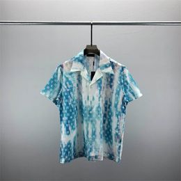 1 Men Designer Shirts Summer Shoort Sleeve Casual Shirts Fashion Loose Polos Beach Style Breathable Tshirts Tees Clothing Q156