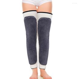 Knee Pads Winter Warm Imitation Fur Protective Gear Kneepad Support For Old Women Men Spring Running Protector