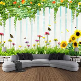 Tapestries Landscape Flower Plant Tapestry Wall Hanging Green Floral Tapestry Aesthetic for Bedroom Room Living Room Home Decoration