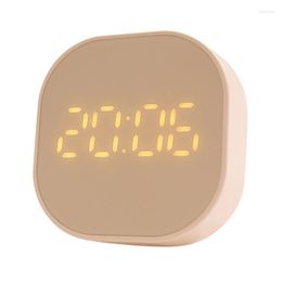 Table Clocks Alarm LED Clock Watch Voice Control Digital Wood Despertador Electronic Desktop Decor For Kids Gift