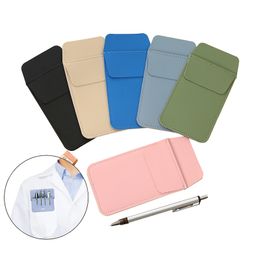 PU Leather Pen Bag Party Favour Large Capacity Nurse Portable Pocket Pen Holder Multifunctional Storage Bag