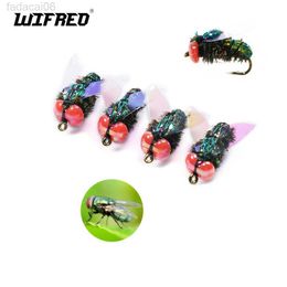 Baits Lures WIifreo 8pcs Realistic Bottle Flies Fly Fishing Flies Artificial Bionic Flies Insect Lure for Bass Fishing Trout Lure Carp Bait HKD230710