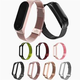 New Metal Milanese Wrist Strap For Xiaomi Mi band 5 Bracelet strap for xiaomi miband 5 Smart Band