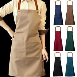 Kitchen Apron Neck Apron Ideal Professional Kitchen Apron for Men Women Waterproof Dustproof Adjustable for Cafes Salons Beauty Nail Work R230710