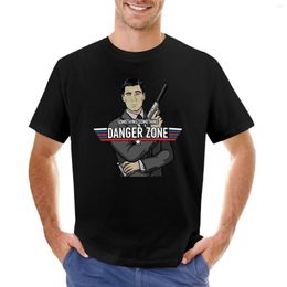 Men's Polos Danger Zone T-Shirt Short Sleeve Tee Shirts Graphic Tees Mens Big And Tall T