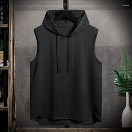 Men's Tank Tops Short Sleeve Quick Dry Vest For 2023 Summer Black Grey Tshirt GYM Top Tees With Hoodies Fashion Clothes OverSize 4XL