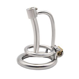 Stainless Steel Adult Male Chastity Devices Cock Cage With Urethral Catheter Penis Lock Cock Ring Sex Toys For Men Chastity Belt