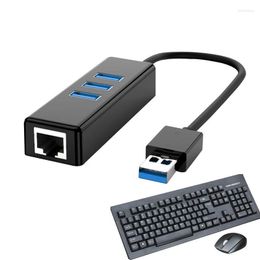 Lenovos 4 Ports USB 3.0 100M Ethernet Port To Interface Adapter Docking Station Hub For Laptops