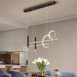 Chandeliers Modern 2023 Led Ceiling Chandelier Minimalist Decor For Dining Room Food Tables Kitchen Accesories Bar Counter Hanging Fixture