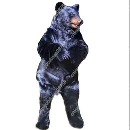 New Adult CharacteHigh Quality Black Bear Mascot Costume Halloween Christmas Dress Full Body Props Outfit Mascot Costume