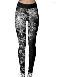 Women's Leggings Sports Jeggings 2023 Fashion Design Snow Printed Women Pants High Waist Tights Elastic Sexy Leggins