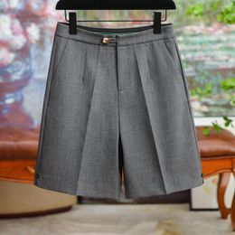 Women's Shorts Summer Short Straight High Waist Leg For Womens Side Splitting Casual Office Work Lady Women's Wide Pants Aesthetic