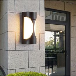 Wall Lamp Rectangular Moisture-proof Lamps Villa Courtyard Garden Entrance Walllamp Rural Outdoor Decor LED Lighting Light Fixture