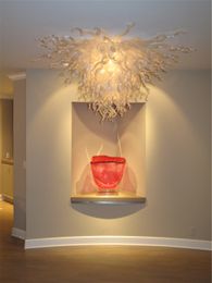 Luxury Interior Hand Blown Chandelier Modern Art Hotel Lobby Vintage Aesthetic Ceiling Light Banquet Pendant Lamp