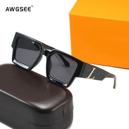 Luxury Square Vintage Sunglasses For Women Men Fashion Travel Driving Anti-glare Sun Glasses L Brand Male Eyewear UV400