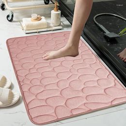 Carpets Water Absorbing Bathroom Mat Non Slip Stone Carpet Multipurpose Rugs For Shower Cabin Kitchen Washroom Pool