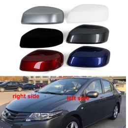 For Honda City 2009-2014 Car Accessories Side Mirrors Cover Rearview Wing Mirror Cap without Lamp Type