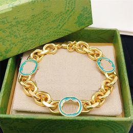 Retro Luxury Designer Charm Bracelets Brand Letter ggity Bracelet Chain Women man Gold Wristband Link Chain Couple Gifts Jewerlry Accessories 247845