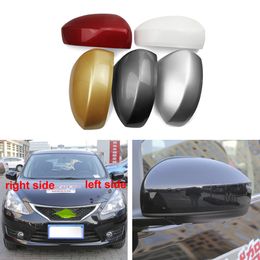 For Nissan Tiida 2011-2015 Car Accessories Rearview Mirrors Cover Rear View Mirror Shell Housing Colour Painted