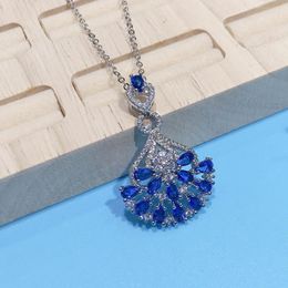 Pendant Necklaces CAOSHI Chic Sparkling Necklace Female Luxury Wedding Party Jewellery With Dazzling Zirconia Fashion Design Accessories