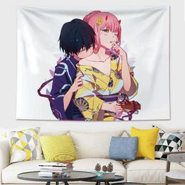 Tapestries Home Decoration Creative Landscape Teen Aesthetic Room Decor Tapestry Wall Hanging Pink Cute Room Decor Anime Tapestry