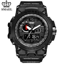 SMAEL1545D Sport Watch For Men Army LED Waterproof Watches Men's Top Luxury Brand Digital Quartz WristWatch Male wrist Stopwatch
