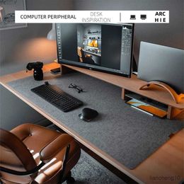 Mouse Pads Wrist Large Mouse Pad Gamer Office Computer Desk Mat Table Keyboard Big Mousepad Wool Felt Laptop Non-slip Desk Mat Gaming Accessories R230710