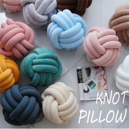 Plush Pillows Cushions Soft Cotton Hand Knot Cushion Sofa Throw Pillow DIY Back Cushions Cozy Car Lumbar Pillow Sofa Seat Cushion Office Chair Pillows 230707