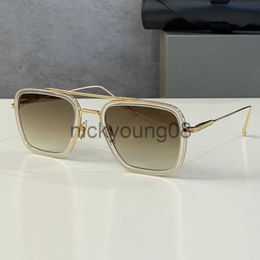 Sunglasses Fashion Designer Sunglasses for Women and Mens Summer Style FLIGHT 006 AntiUltraviolet Retro Plate Square Sun Glasses Full Frame 18K Gold Eyeglasses Ran