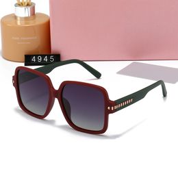 Designer sunglasses women Colour splicing Polaroid Lens Beach Leisure Designer Womens Goggle Senior Eyewear For Women glass Frame Vintage Sun Glasses With Gift Box